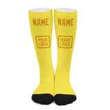 Custom Light Yellow Yellow Knee-High Sock