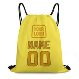 Custom Light Yellow Yellow Drawstring Bag