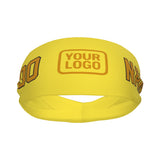 Custom Light Yellow Yellow Sports headband