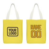Custom Light Yellow Yellow Canvas Tote Bag