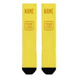 Custom Light Yellow Yellow Knee-High Sock