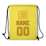Custom Light Yellow Yellow Drawstring Bag