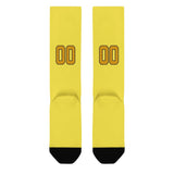 Custom Light Yellow Yellow Knee-High Sock