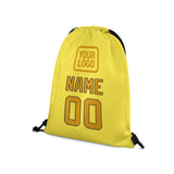 Custom Light Yellow Yellow Drawstring Bag