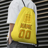 Custom Light Yellow Yellow Drawstring Bag