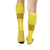 Custom Light Yellow Yellow Knee-High Sock