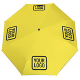 Custom Light Yellow Olive Automatic Umbrella