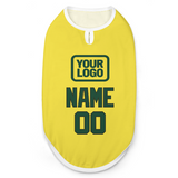Custom Light Yellow Green Pet Vest