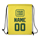 Custom Light Yellow Green Drawstring Bag