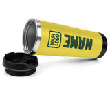 Custom Light Yellow Green Stainless Steel Water Cup