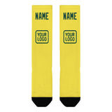 Custom Light Yellow Green Knee-High Sock
