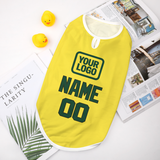 Custom Light Yellow Green Pet Vest