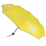 Custom Light Yellow Cream Automatic Umbrella