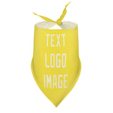 Custom Light Yellow Cream Pet Scarf