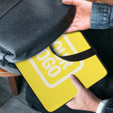Custom Light Yellow Cream Laptop Bag