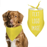 Custom Light Yellow Cream Pet Scarf