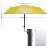 Custom Light Yellow Cream Automatic Umbrella