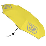 Custom Light Yellow Gray Automatic Umbrella