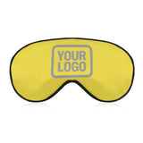 Custom Light Yellow Gray Sleep Mask
