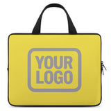 Custom Light Yellow Gray Laptop Bag