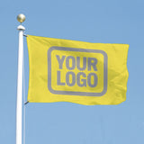 Custom Light Yellow Gray Flag