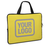 Custom Light Yellow Gray Laptop Bag