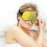 Custom Light Yellow Gray Sleep Mask