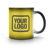 Custom Light Yellow Dark Grey Magic Mug