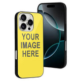 Custom Light Yellow Dark Grey Phone Case