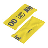 Custom Light Yellow Dark Grey Sports headband