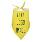 Custom Light Yellow Green Pet Scarf