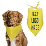 Custom Light Yellow Green Pet Scarf