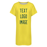 Custom Light Yellow Green Nachthemd