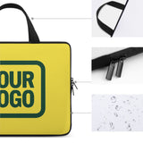 Custom Light Yellow Green Laptop Bag
