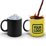 Custom Light Yellow Dark Green Magic Mug