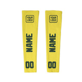 Custom Light Yellow Dark Green Arm Sleeve