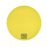 Custom Light Yellow Dark Green Round Table Cloth