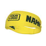 Custom Light Yellow Dark Green Sports headband