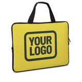 Custom Light Yellow Dark Green Laptop Bag