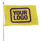 Custom Light Yellow Purple Flag