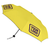 Custom Light Yellow Purple Automatic Umbrella