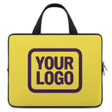 Custom Light Yellow Purple Laptop Bag