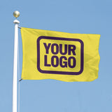 Custom Light Yellow Purple Flag