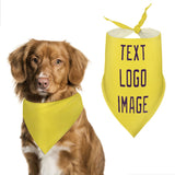 Custom Light Yellow Purple Pet Scarf