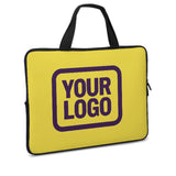 Custom Light Yellow Purple Laptop Bag