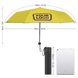 Custom Light Yellow Purple Automatic Umbrella