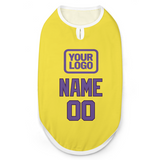 Custom Light Yellow Light Purple Pet Vest