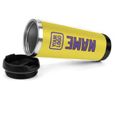 Custom Light Yellow Light Purple Stainless Steel Water Cup