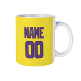 Custom Light Yellow Light Purple Mug