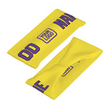 Custom Light Yellow Light Purple Sports headband